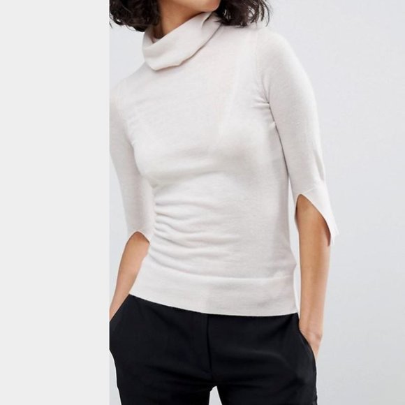 All Saints Sweaters - Allsaints Raven Cashmere Turtleneck Sweater